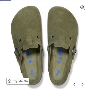 Brand new in box Birkenstock Boston Clogs size 43 Thyme Suede. $169.95 retail